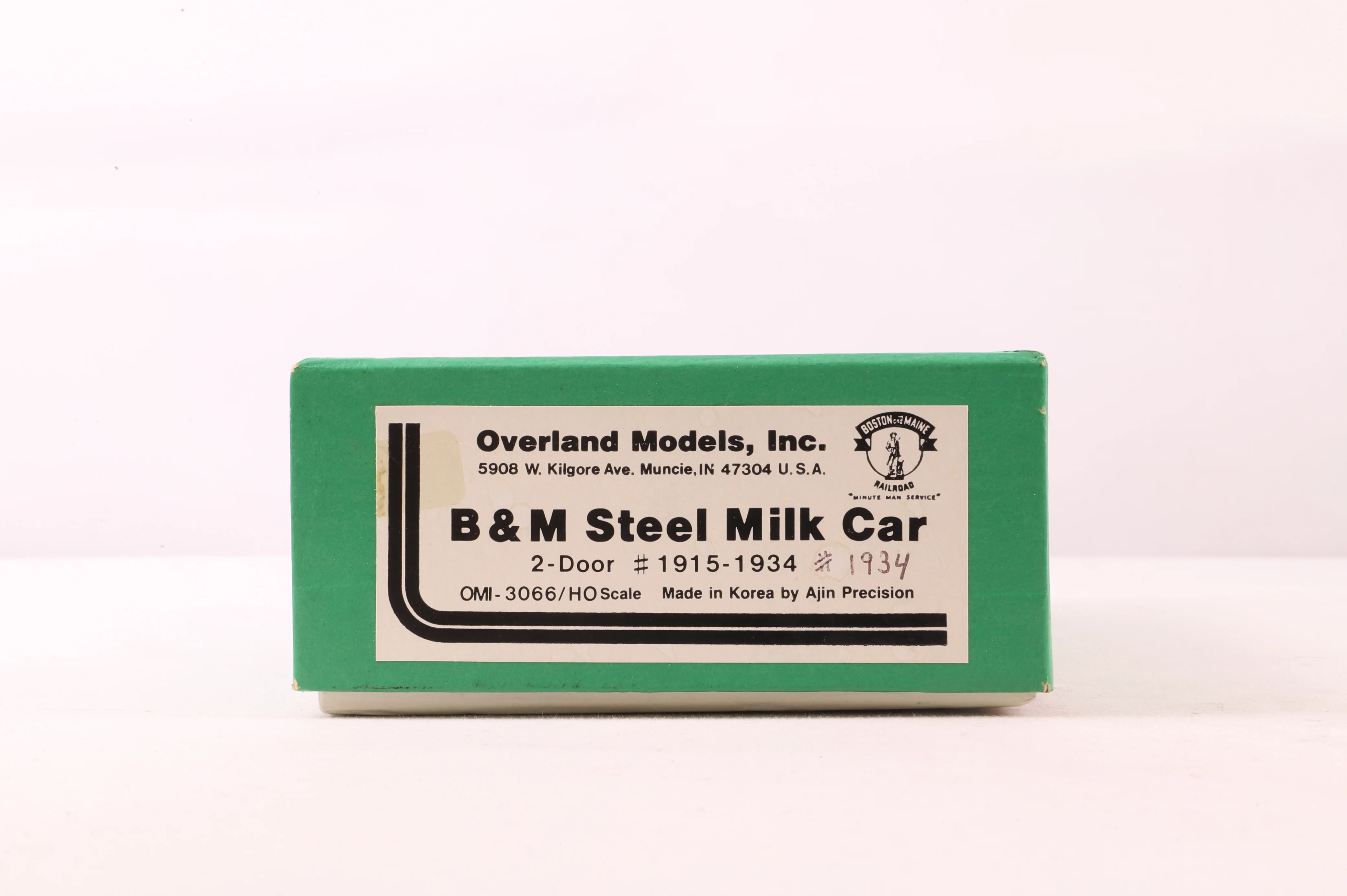 Overland Models HO Brass OMI-3066 B&M Steel Milk Car 'BM 1934' - Image 6
