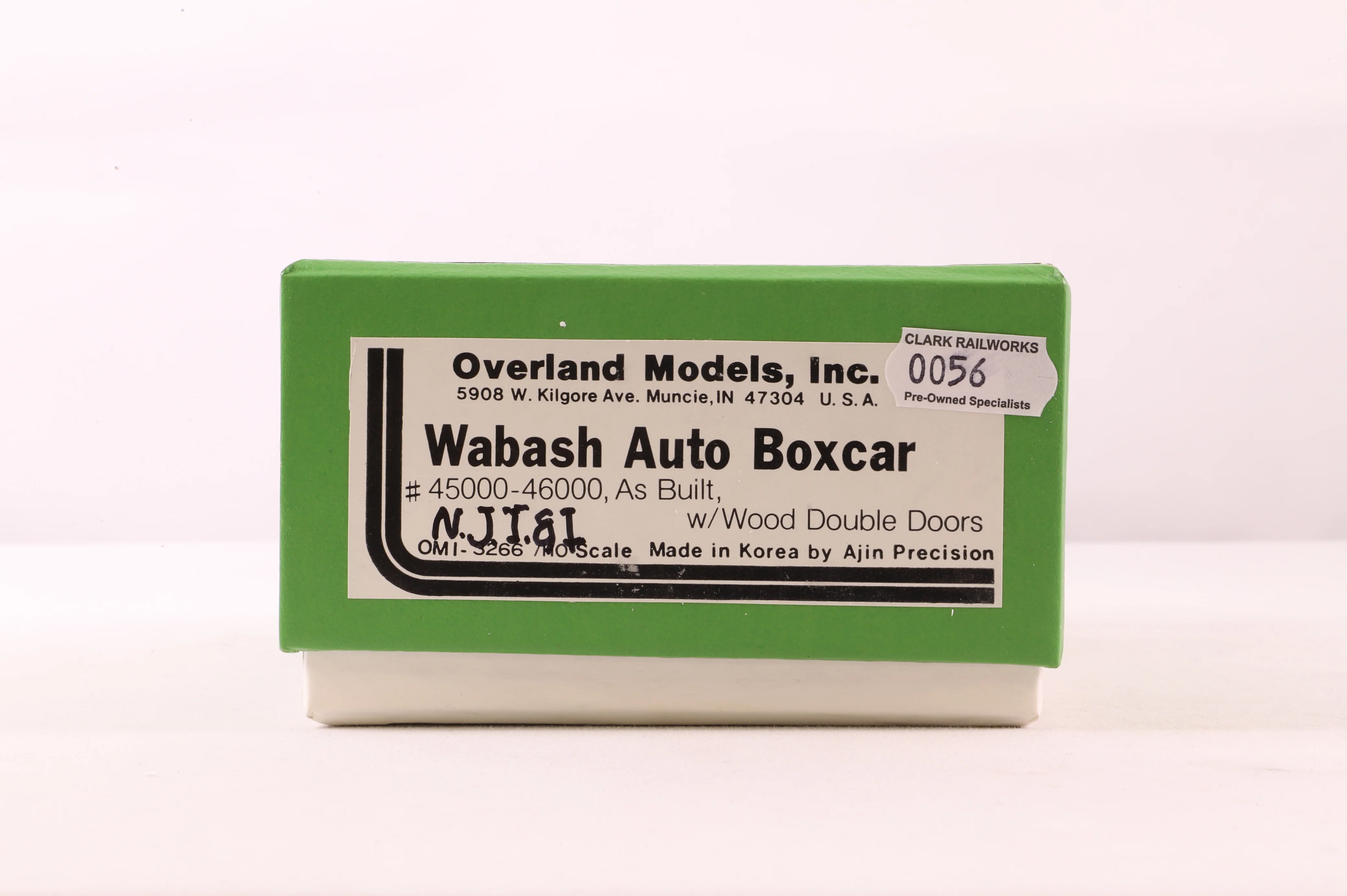Overland Models HO Brass OMI-3266 Box Car Auto Wabash NJI&I '2109' - Image 6