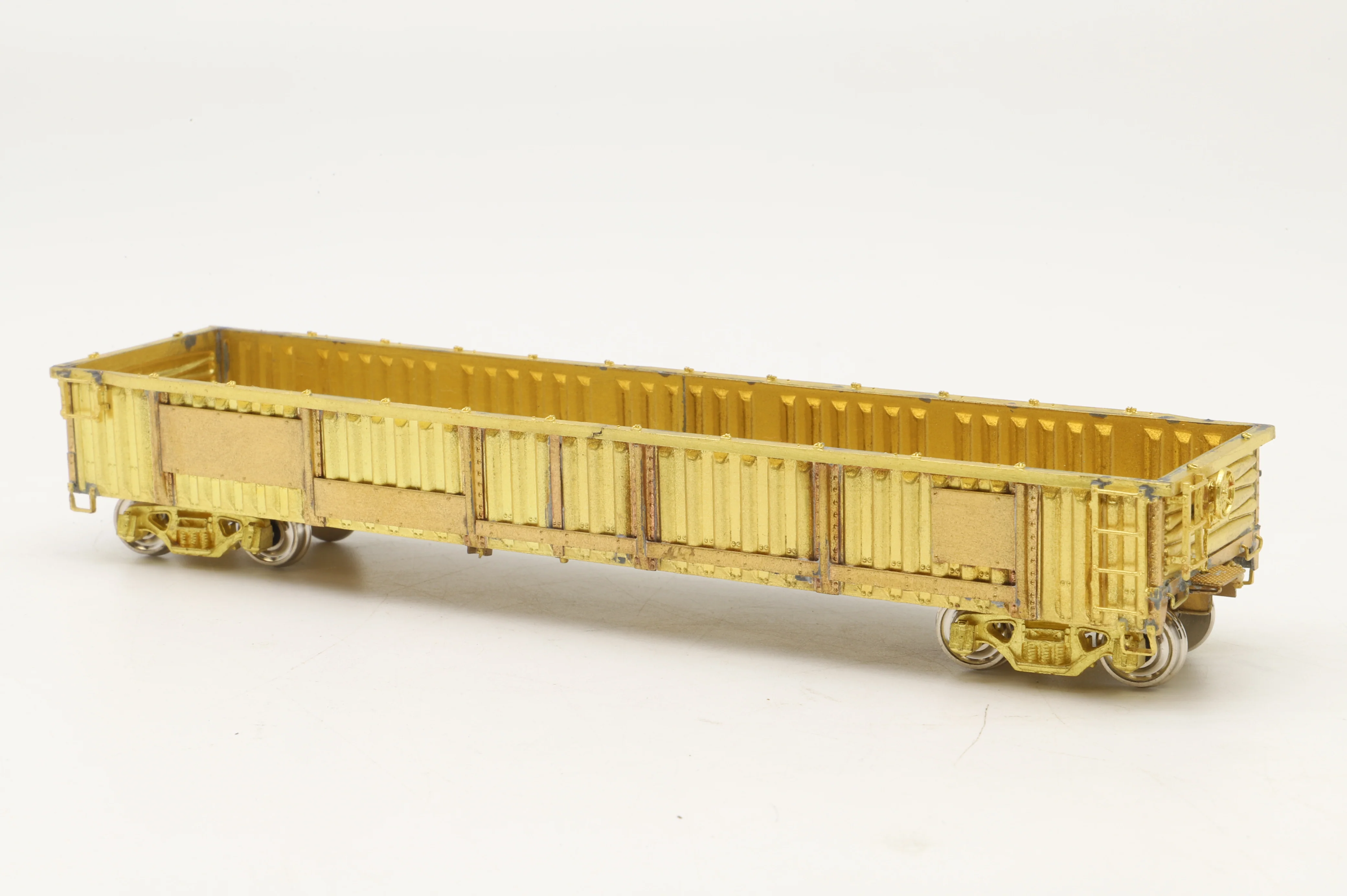Overland Models/MS Models HO Brass OMI-1381 PRR G32C Gondola PRR 317400-318899, Plain Brass