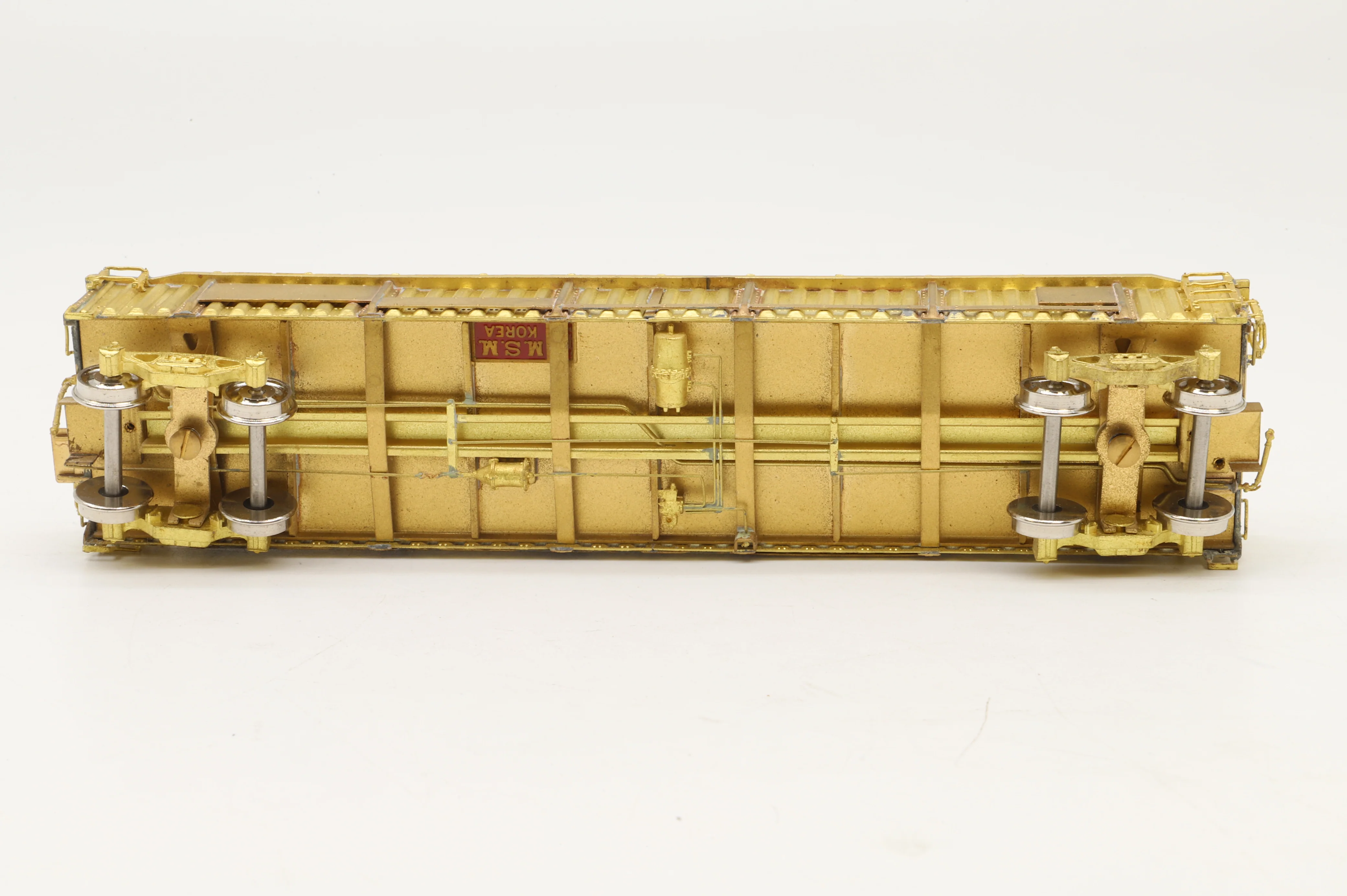 Overland Models/MS Models HO Brass OMI-1381 PRR G32C Gondola PRR 317400-318899, Plain Brass - Image 4