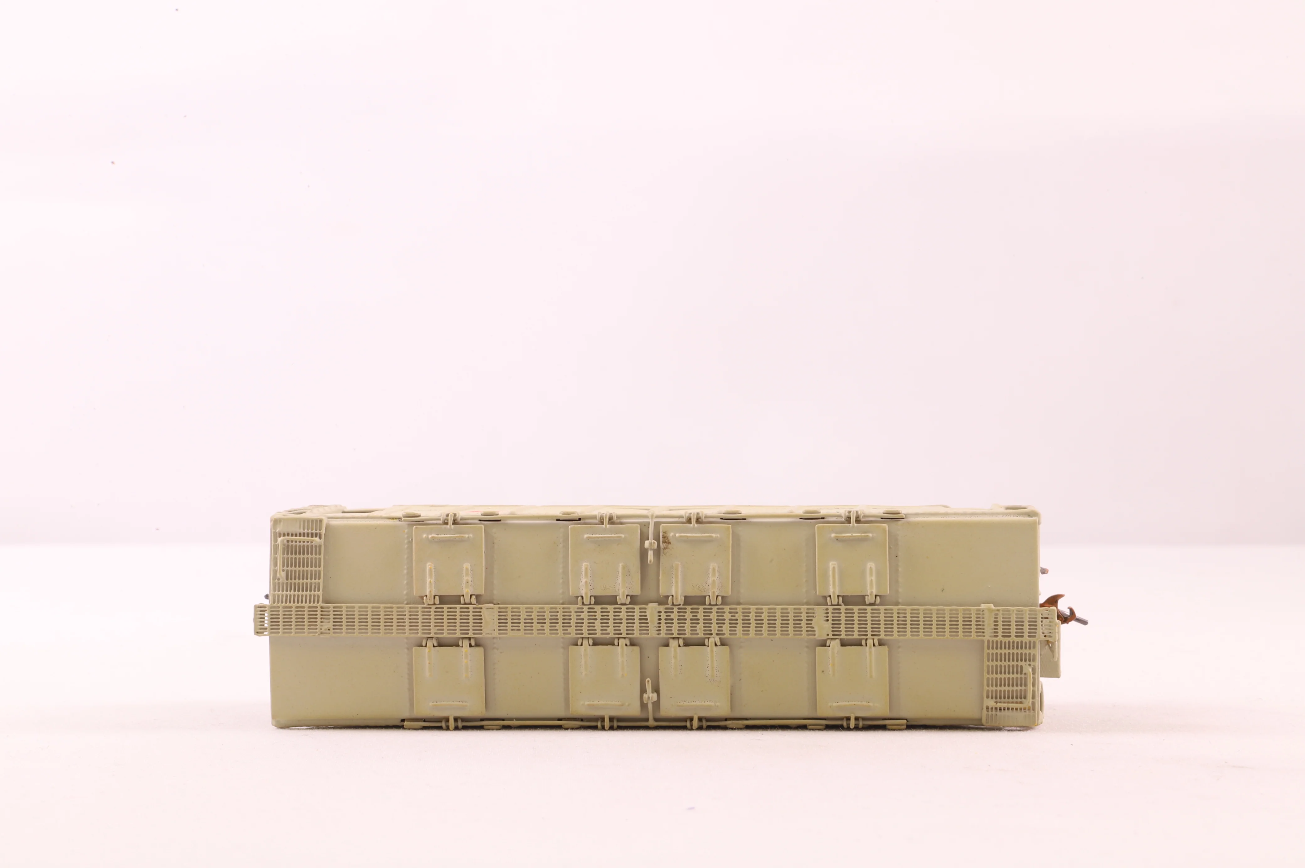 Pecos Ricer Brass HO Brass ACF 34' Covered Hopper Open Side Single handled Hatches MILW No.40918 - Image 3