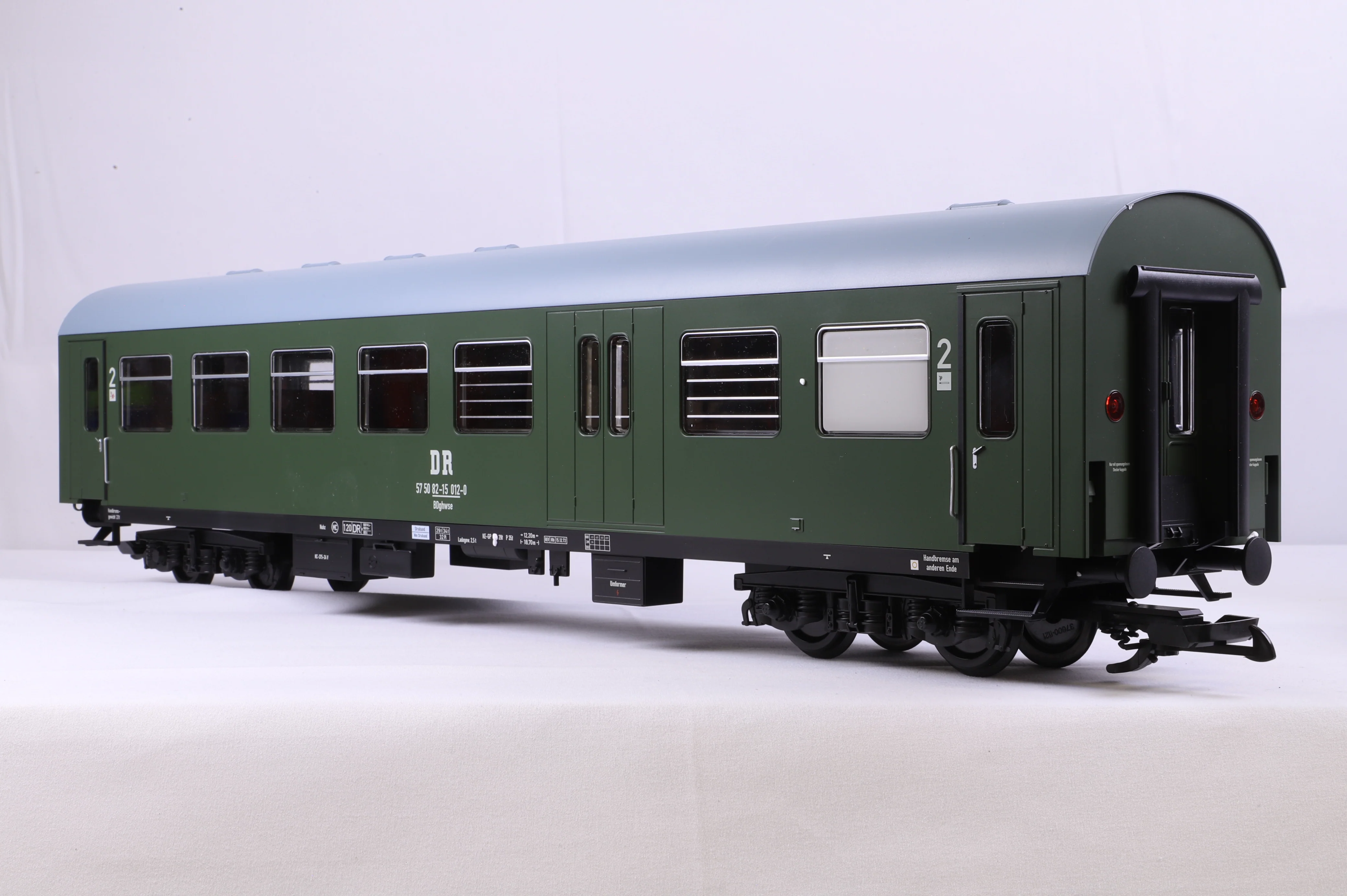 Piko G Scale 37651-5 Rekowagen BDghwse 2.Kl mit Gepackabteil DR Ep.IV Wagen-Nr 57 50 82-15 012-0 - Image 2