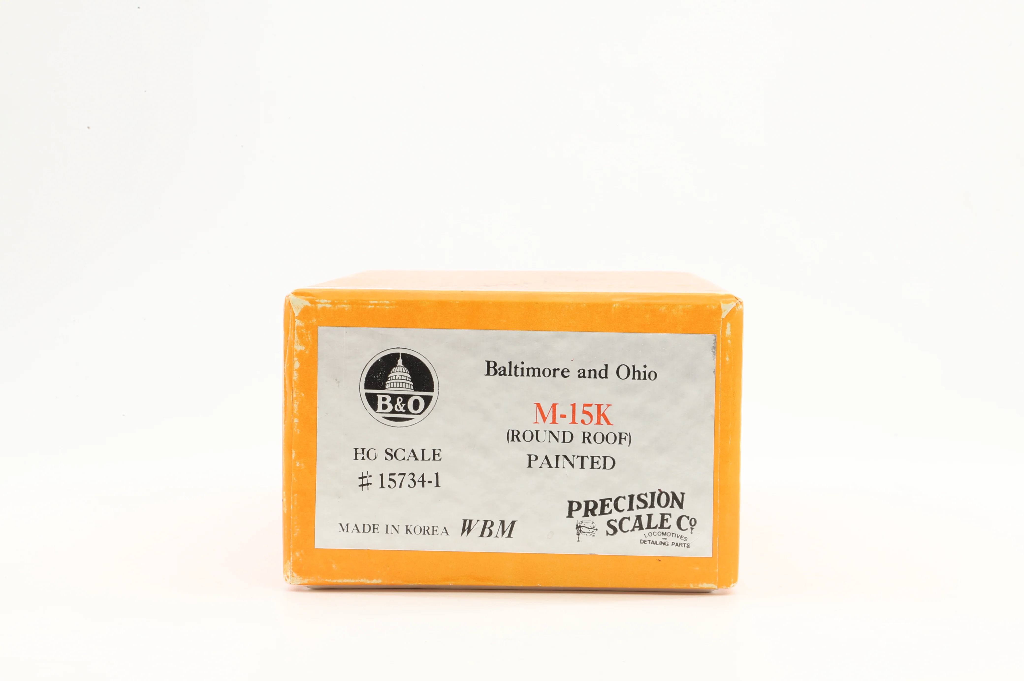 Precision Models HO Brass 15734.1 Box car B&O Class M15K Round Roof '370075' - Image 6