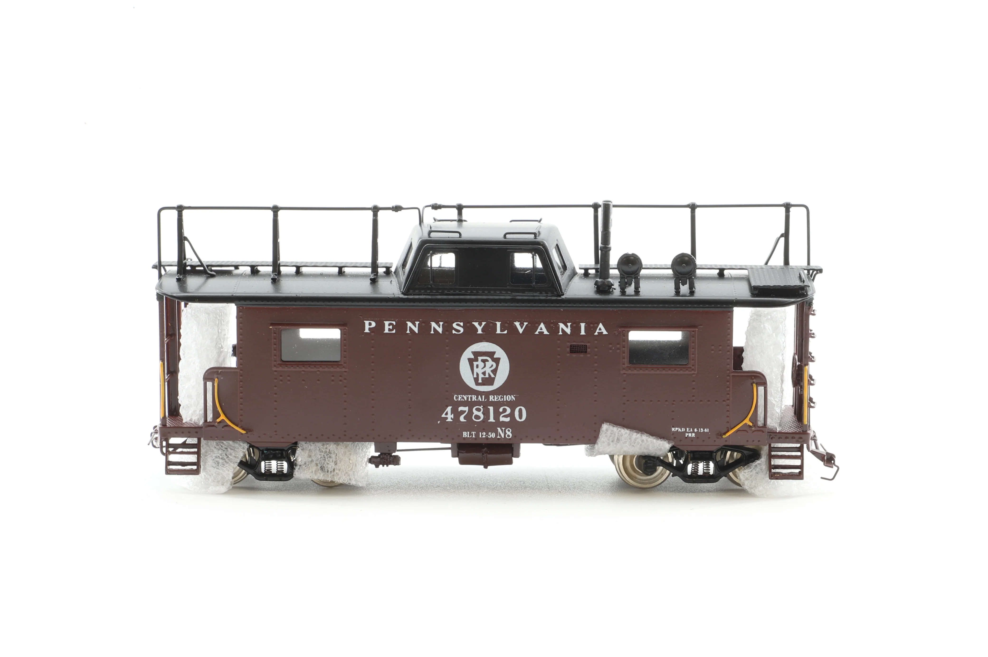 Precision Scale HO Brass 16240.1 Caboose PRR Class N8 w/ Antenna '478120' - Image 2