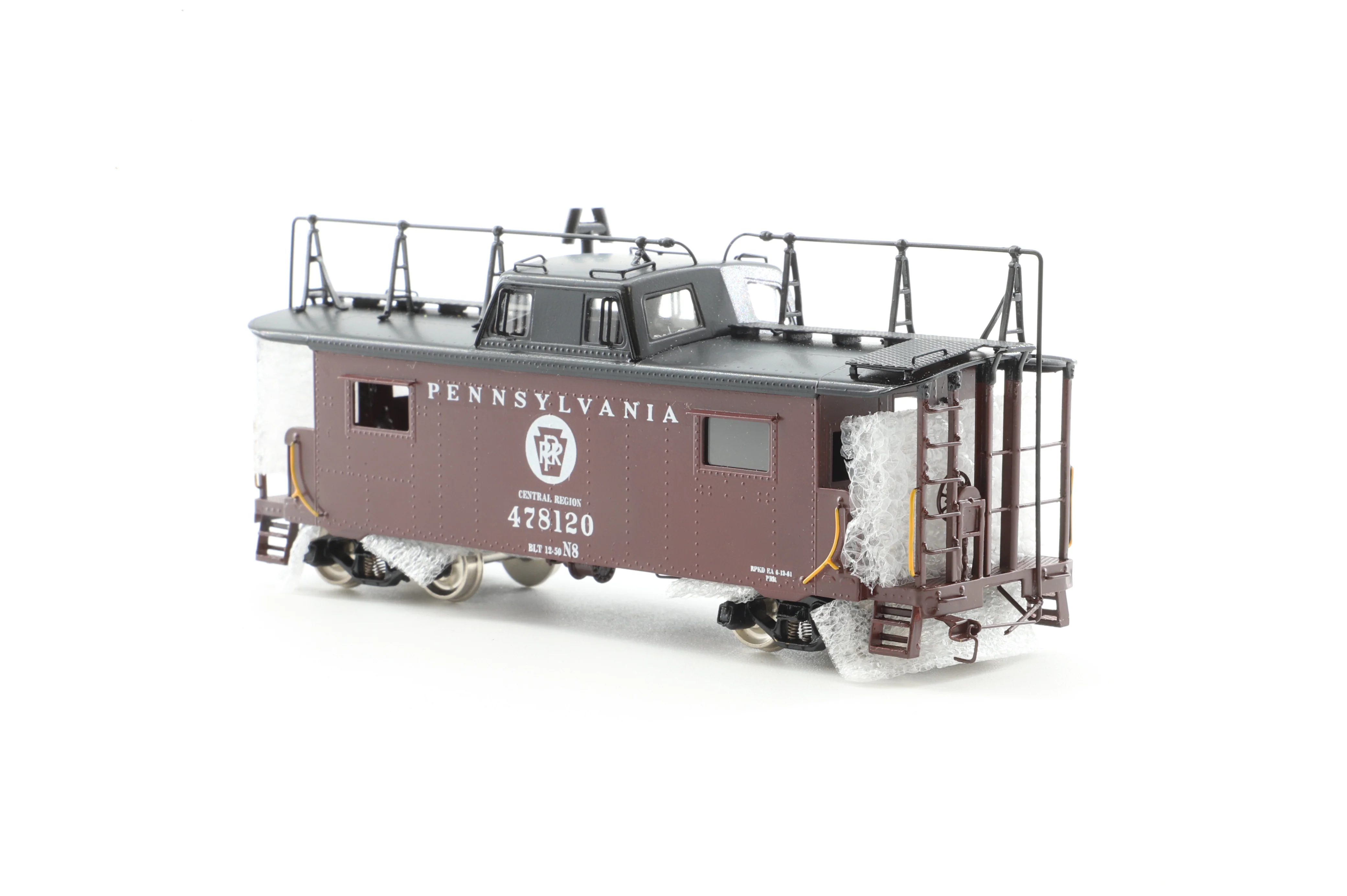 Precision Scale HO Brass 16240.1 Caboose PRR Class N8 w/ Antenna '478120' - Image 4