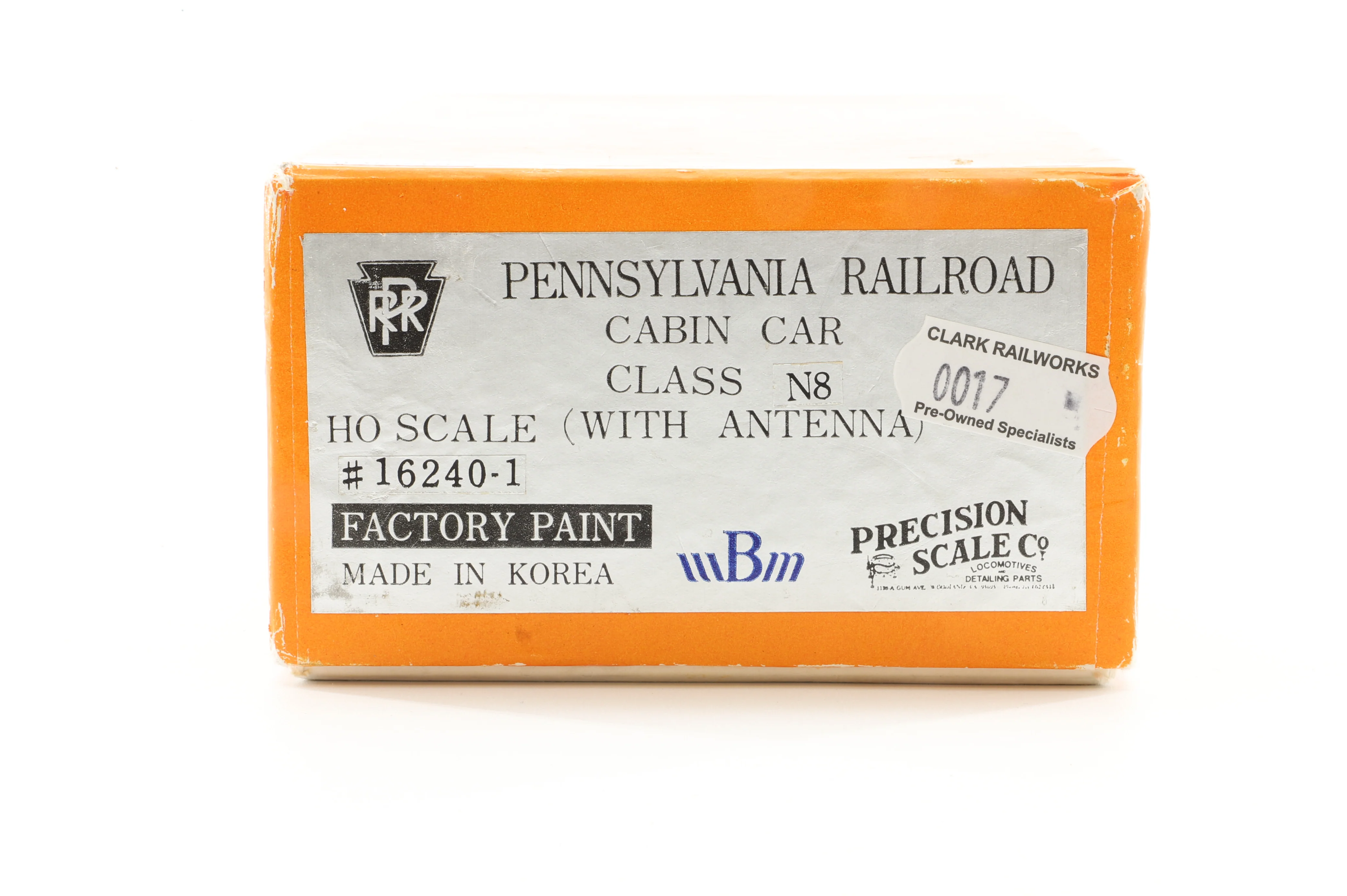 Precision Scale HO Brass 16240.1 Caboose PRR Class N8 w/ Antenna '478120' - Image 6
