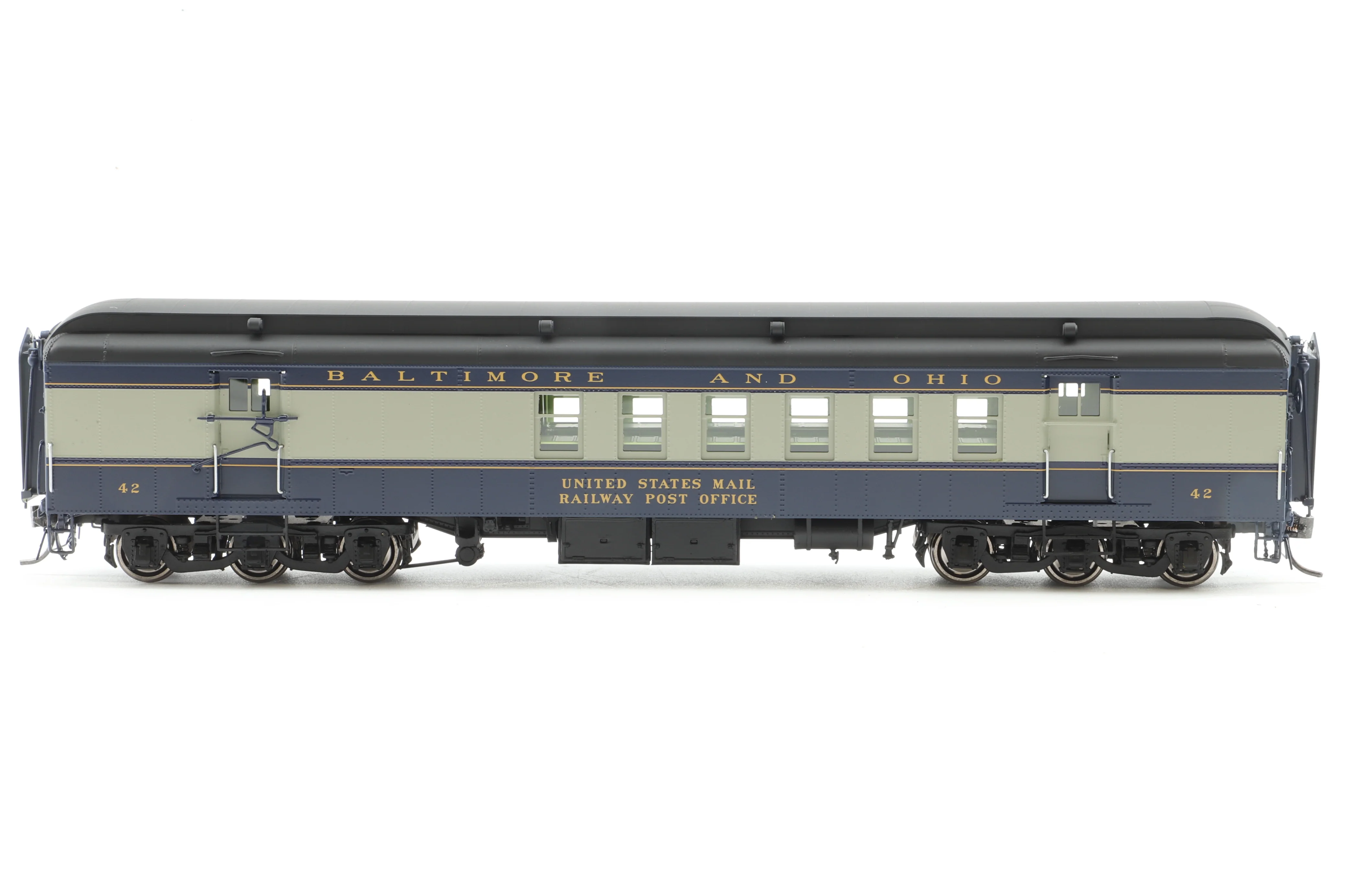 The Coach Yard HO Brass 2140 & 2140e 12-Car B&O 1950's National Limited Set - Image 5