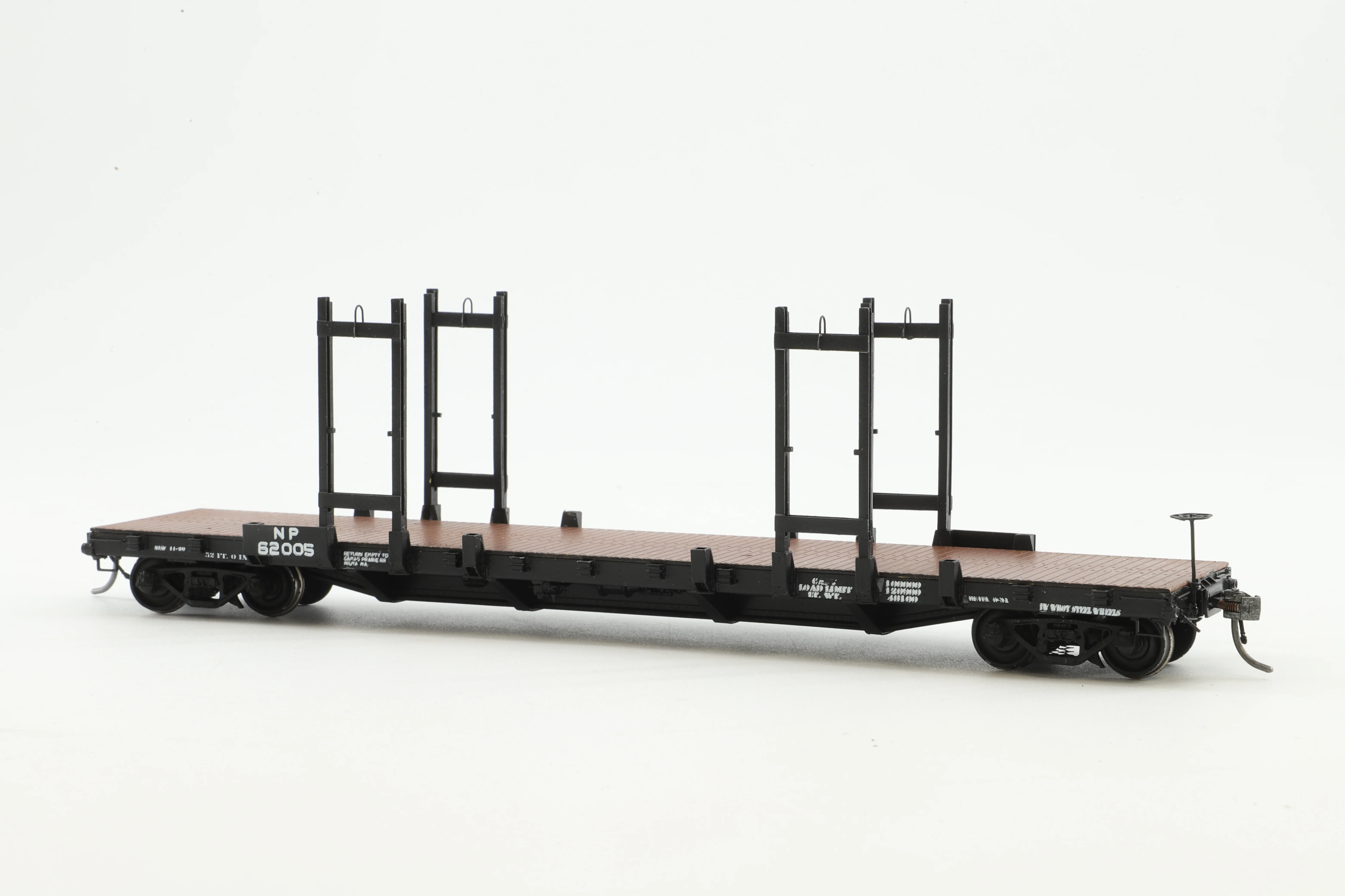 W&R Enterprises HO Brass 3235 Log & Pole Car NP 52' '62005' - Image 2