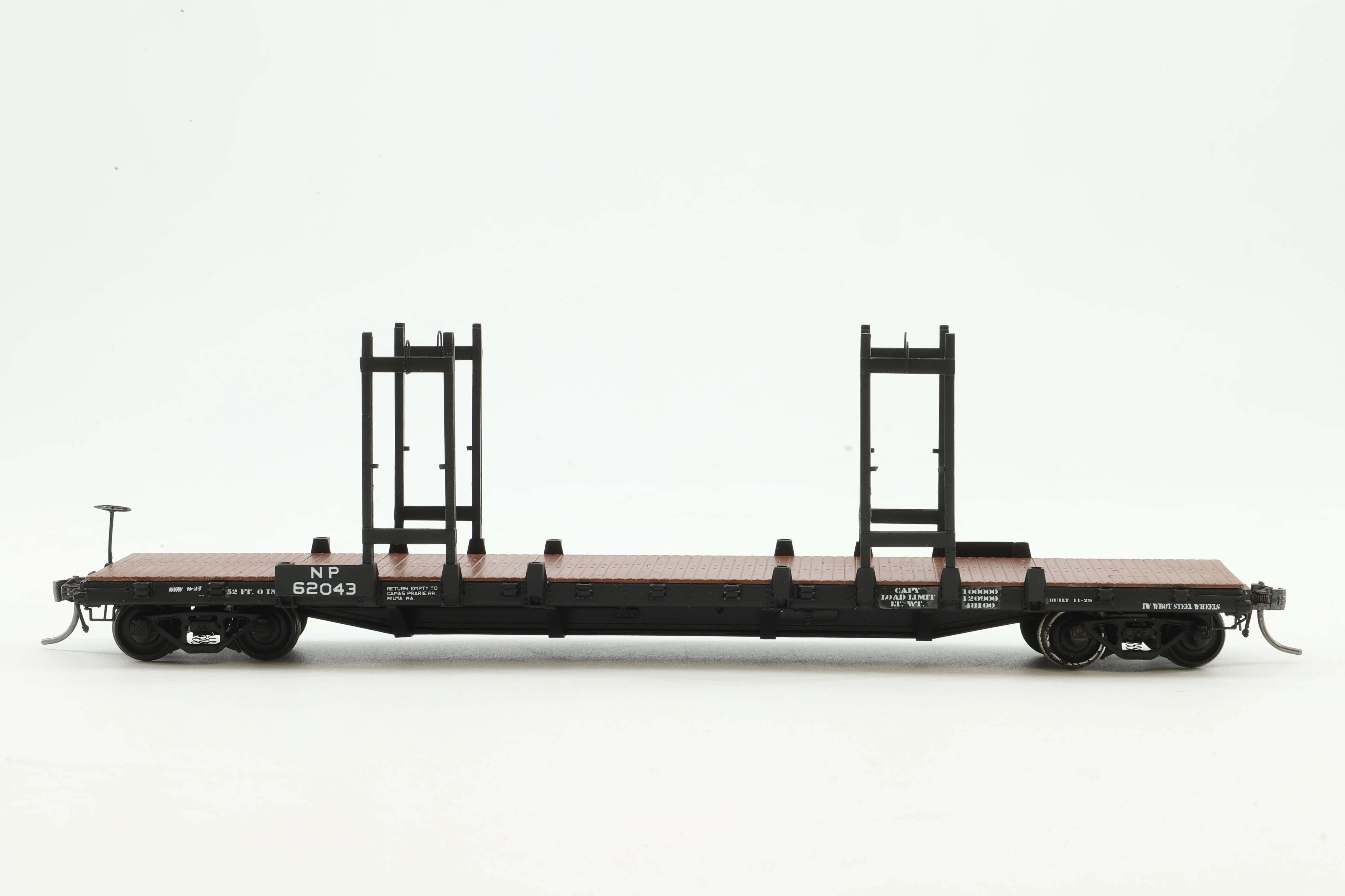W&R Enterprises HO Brass 3235 Log & Pole Car NP 52' '62043' - Image 3