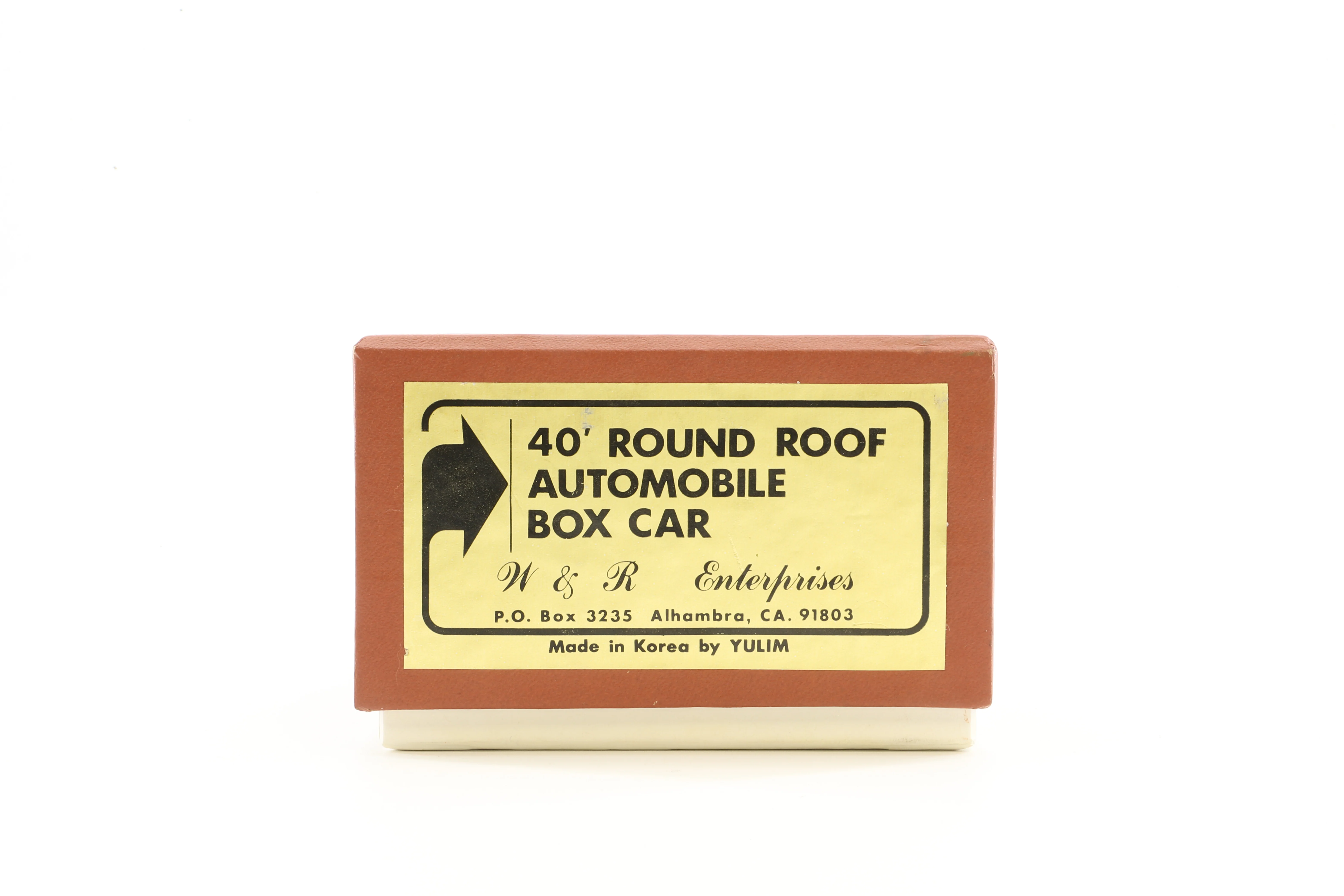 W&R Enterprises HO Brass 40' Round Roof Automobile Car No. 39095  in Northern Pacific Brown - Image 6