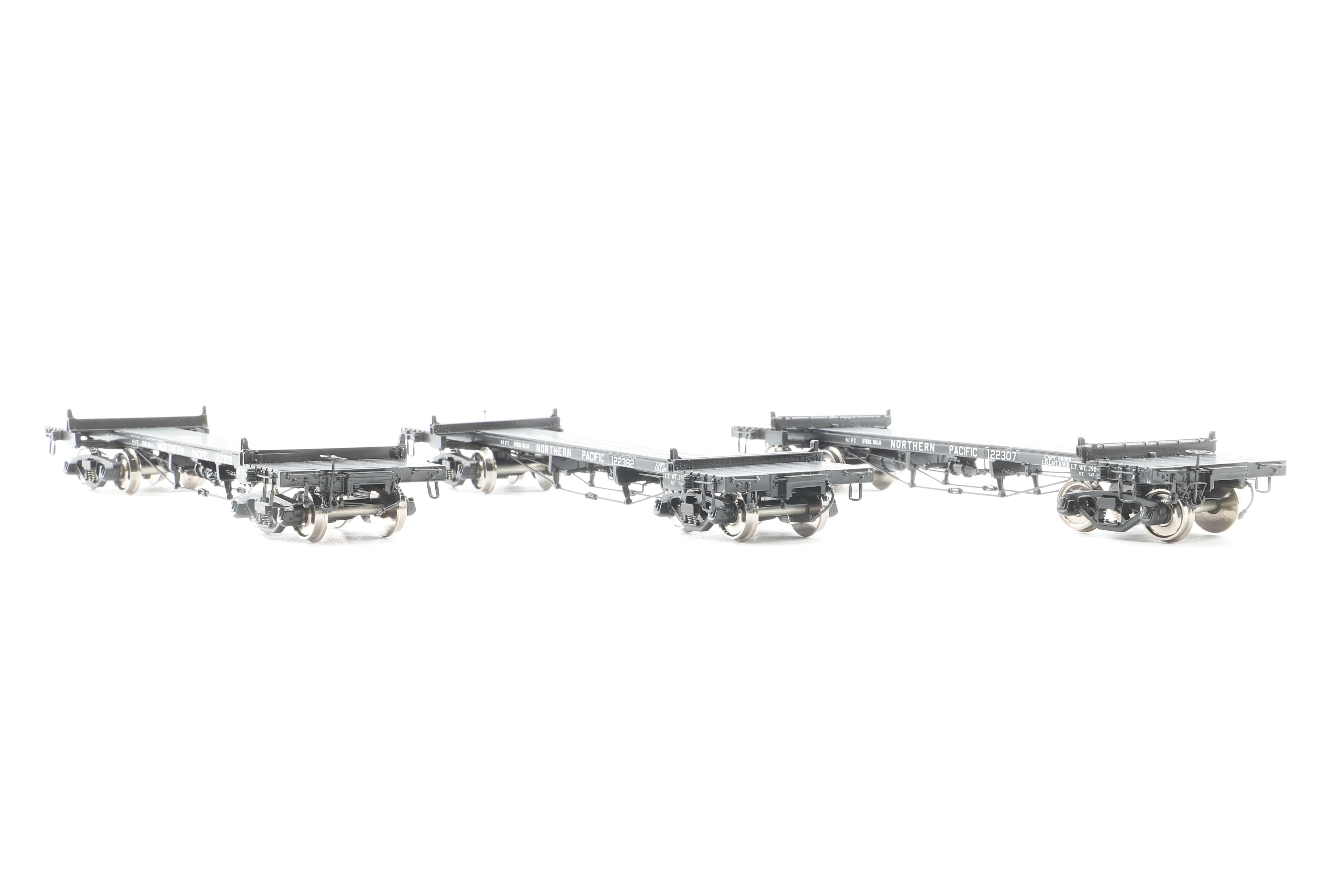 W&R Enterprises HO Brass Truss Rod Log Car Northern Pacific Set of 3