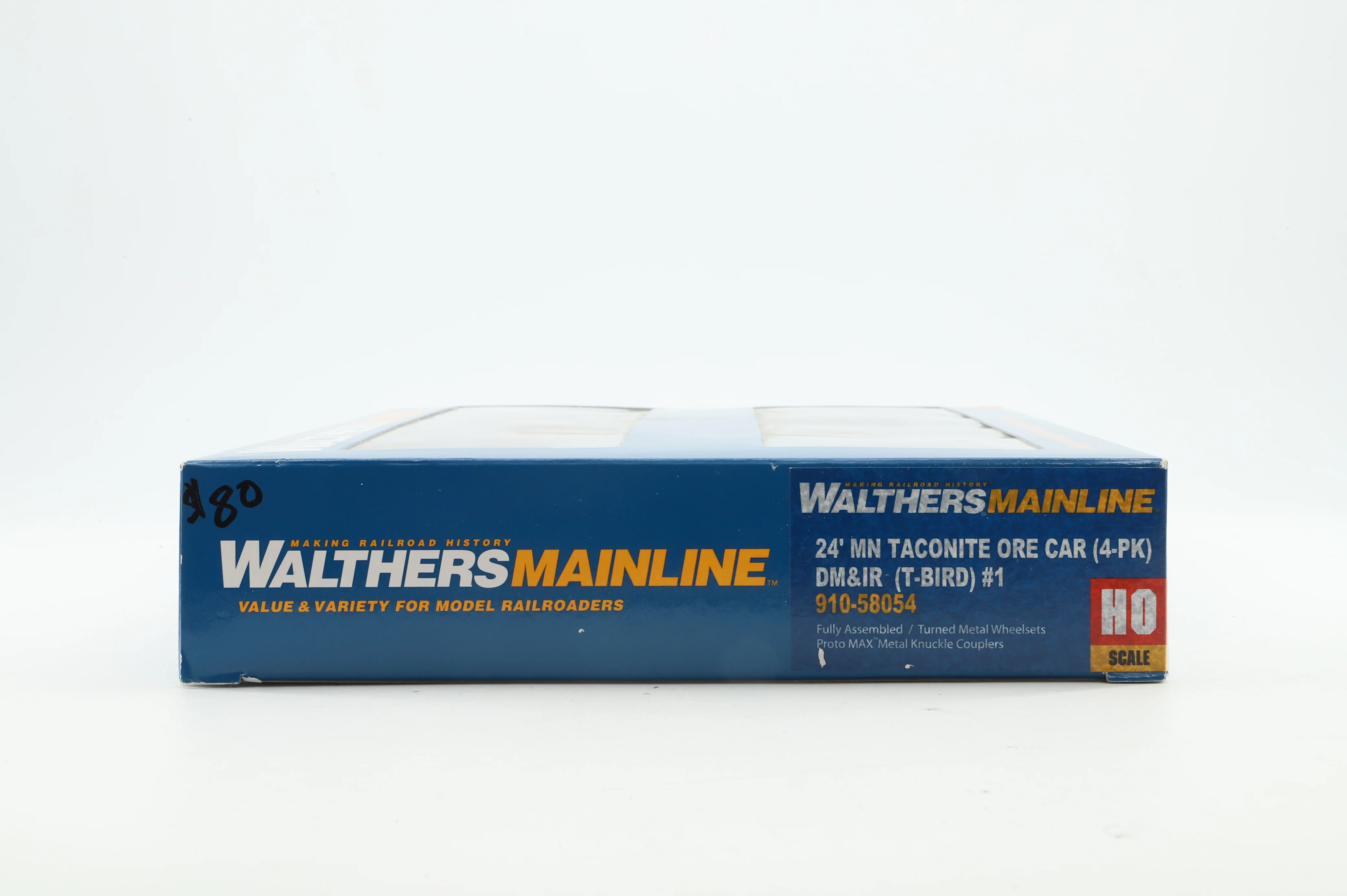 Walthers HO 910-58054 4-Pack of 24' MN Taconite Ore Cars in DMIR T-Bird Livery - Pro-Weathered & Renumbered - Image 3