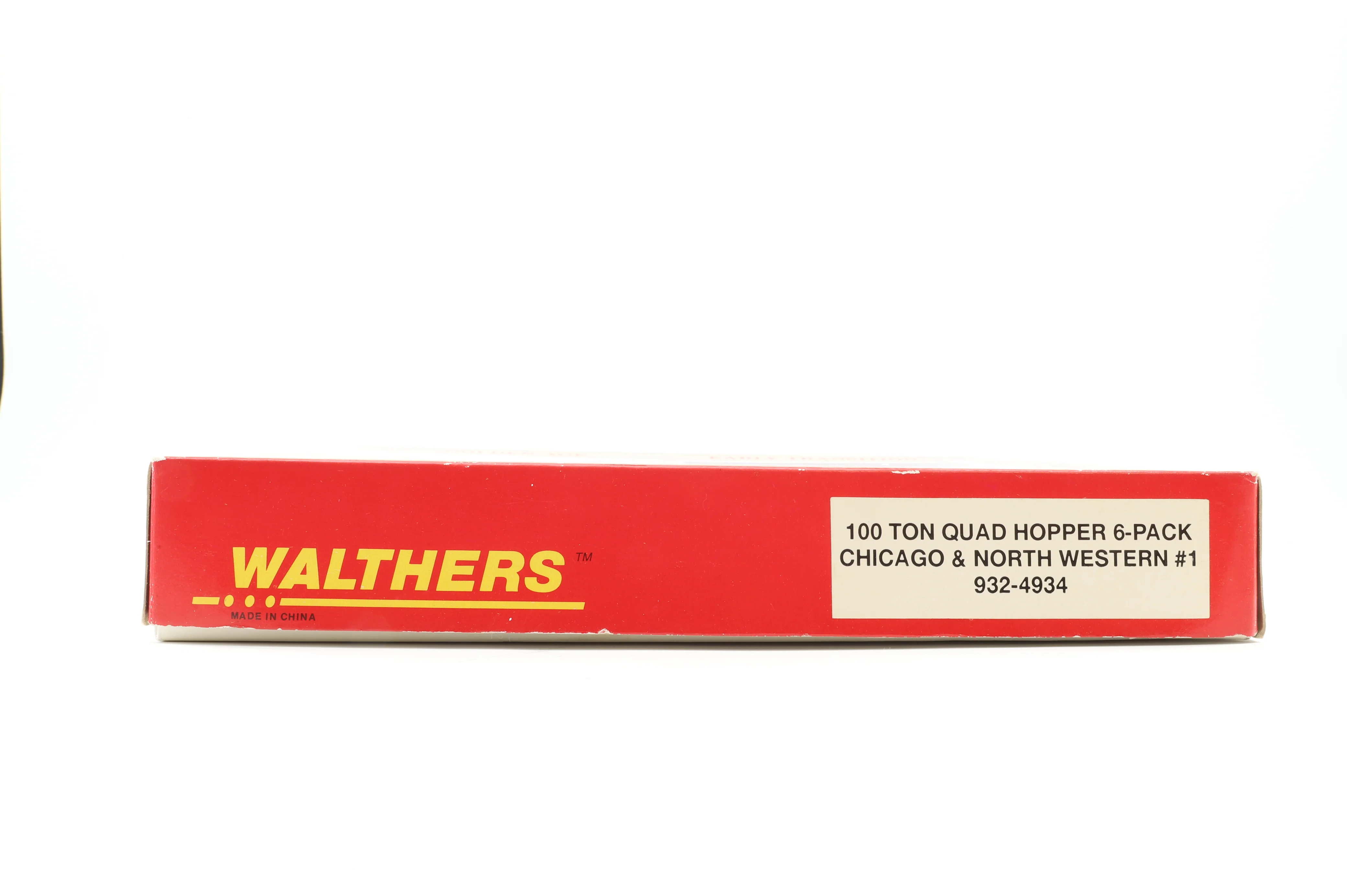 Walthers HO 932-4934 Pack Of 6 100 Ton Quad Hopper Chicago & North Western Wagons - Image 3