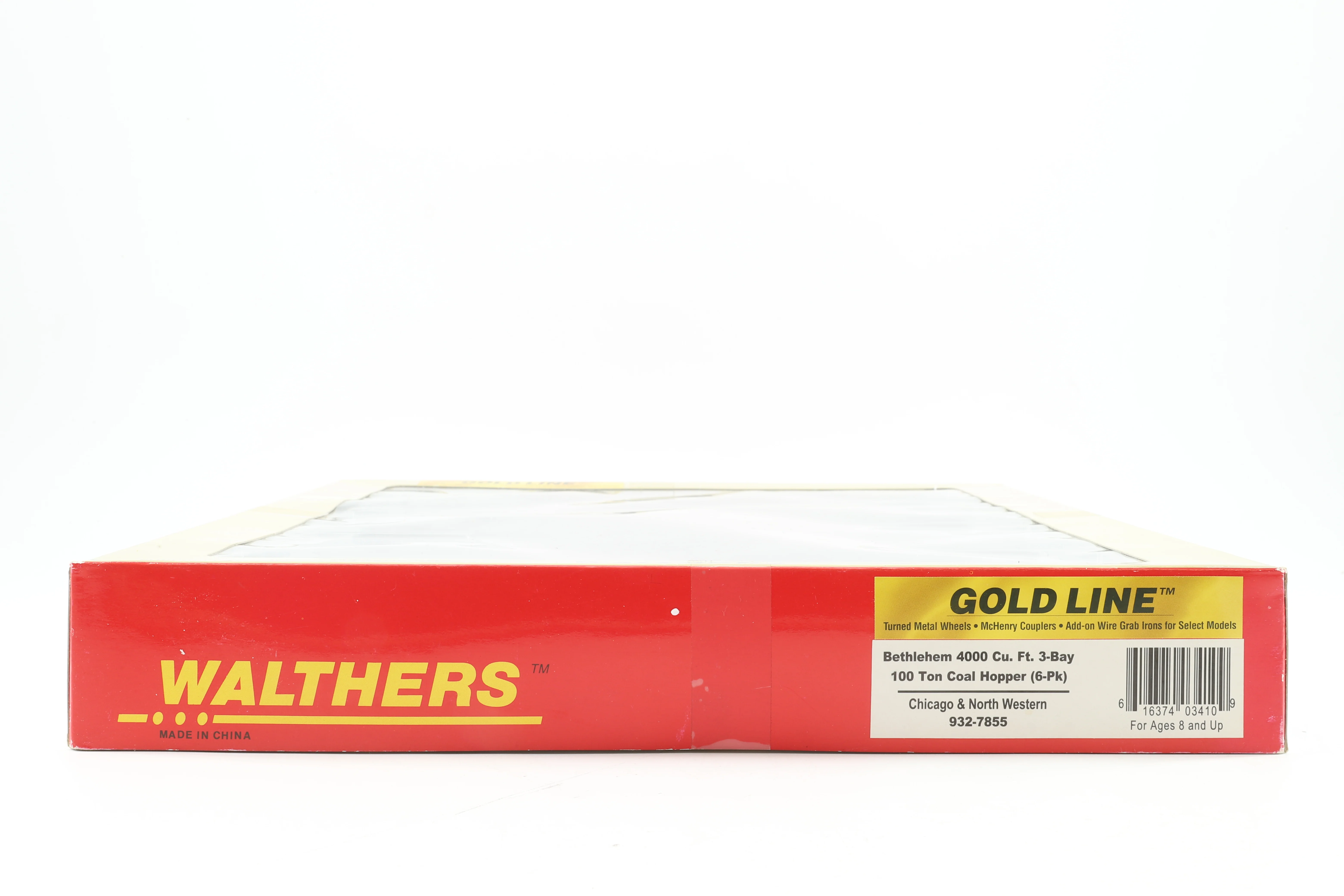Walthers HO 932-7855 Bethlehem 4000 Cu. Ft. 3-Bay 100T Coal Hopper (6-Pk) Chicago & North Western - Image 2