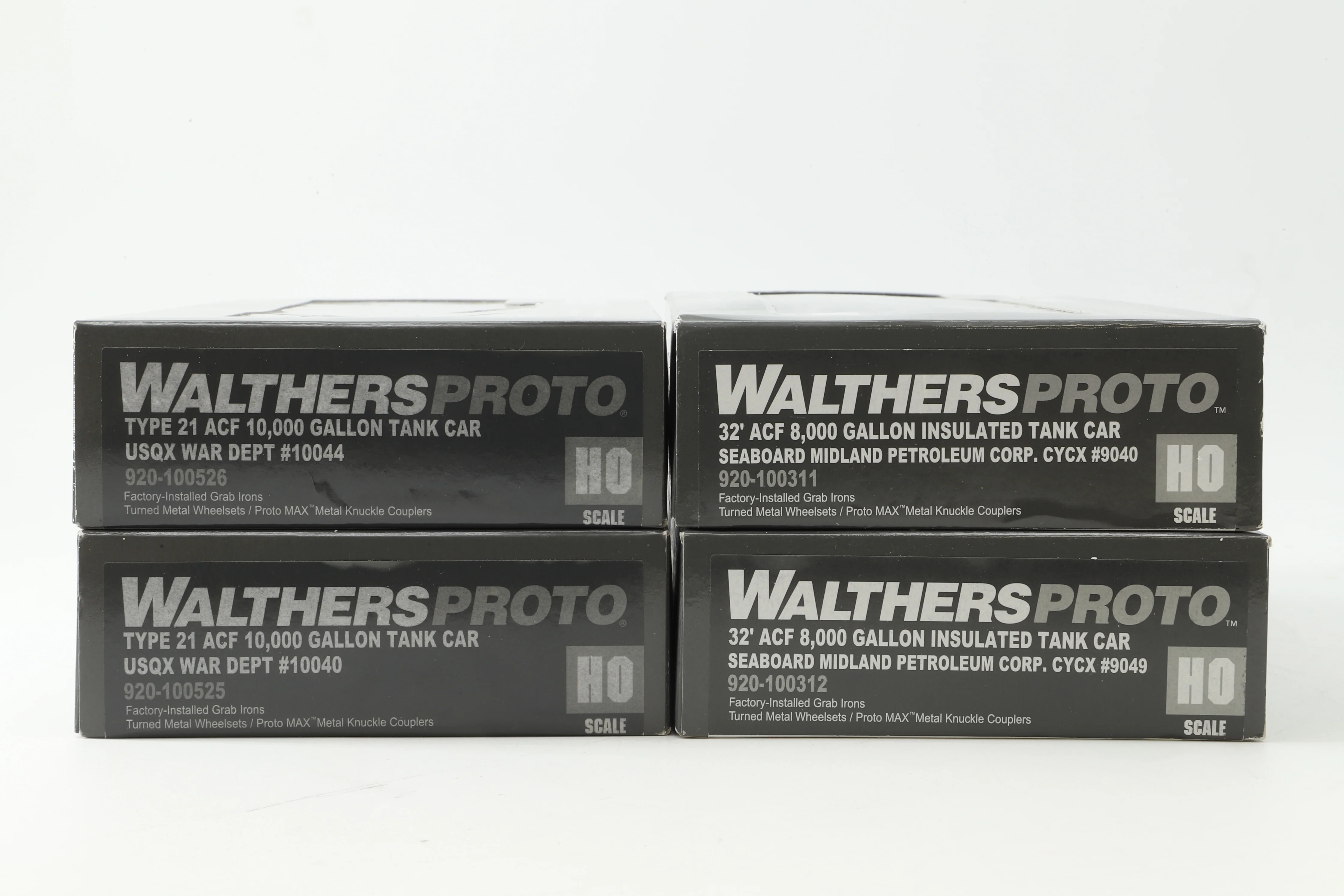 Walthers HO Rake Of 4 Assorted Tank Cars Inc. 920-100311, 920-100525, 920-100312 & 920-100526 - Image 2