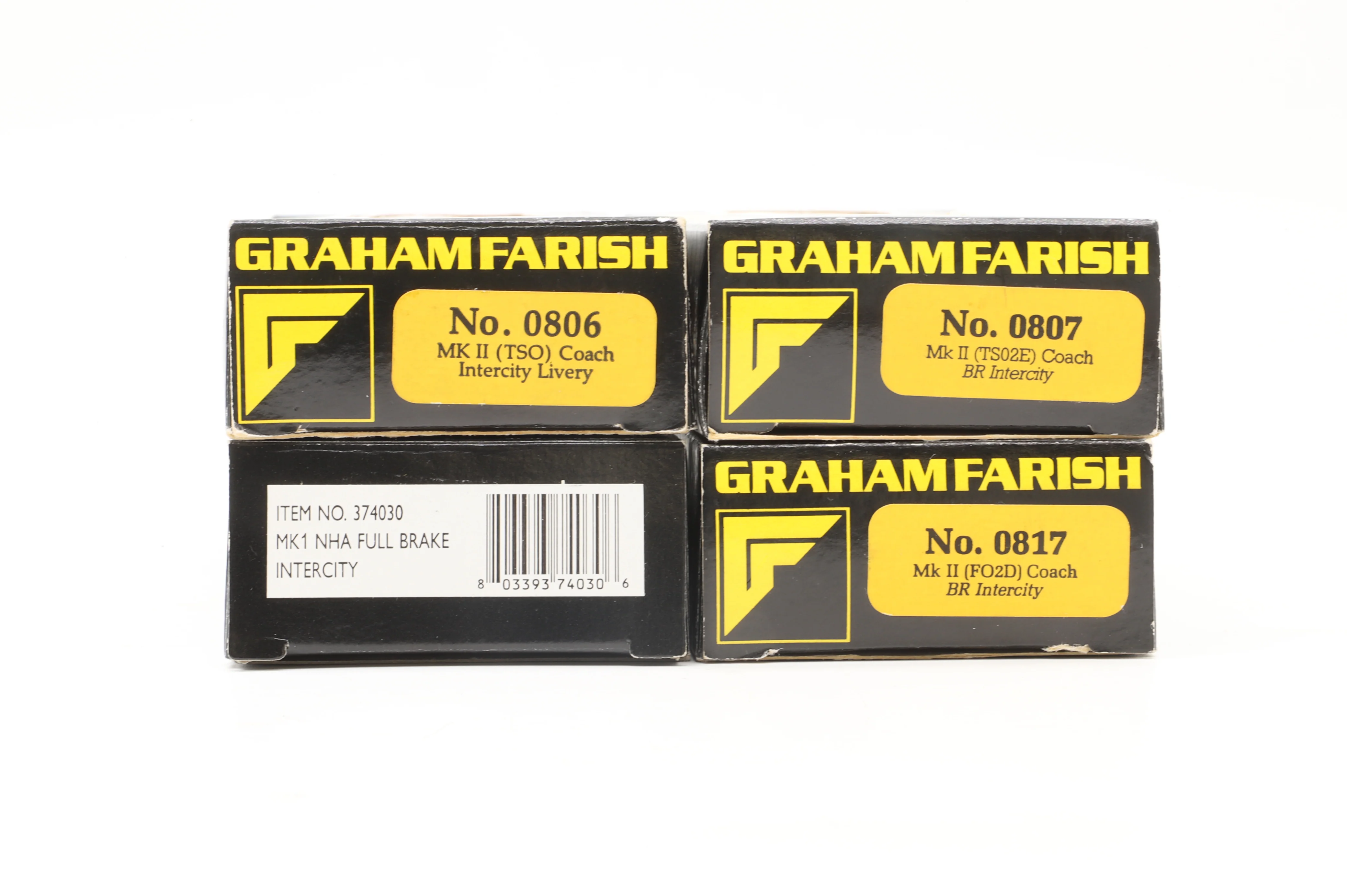 WORKSHOP Graham Farish N Rake of 3x Mk2s & 1x Mk1 BG in BR Intercity Executive Livery - Image 6