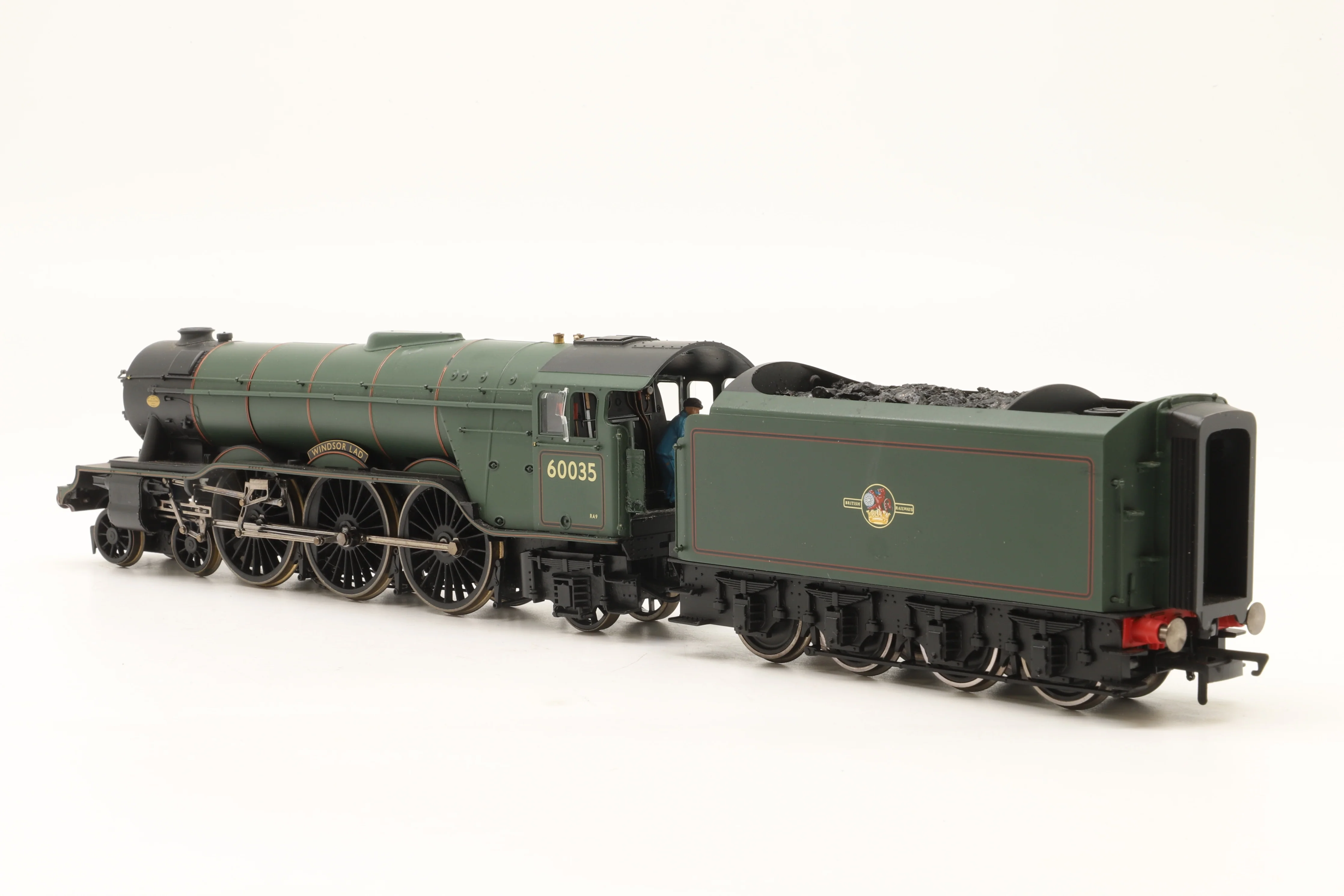 WORKSHOP Hornby OO R2341 Class A3 '60035' 'Windsor Lad' BR Lined Green E/C DCC Sound - Image 2