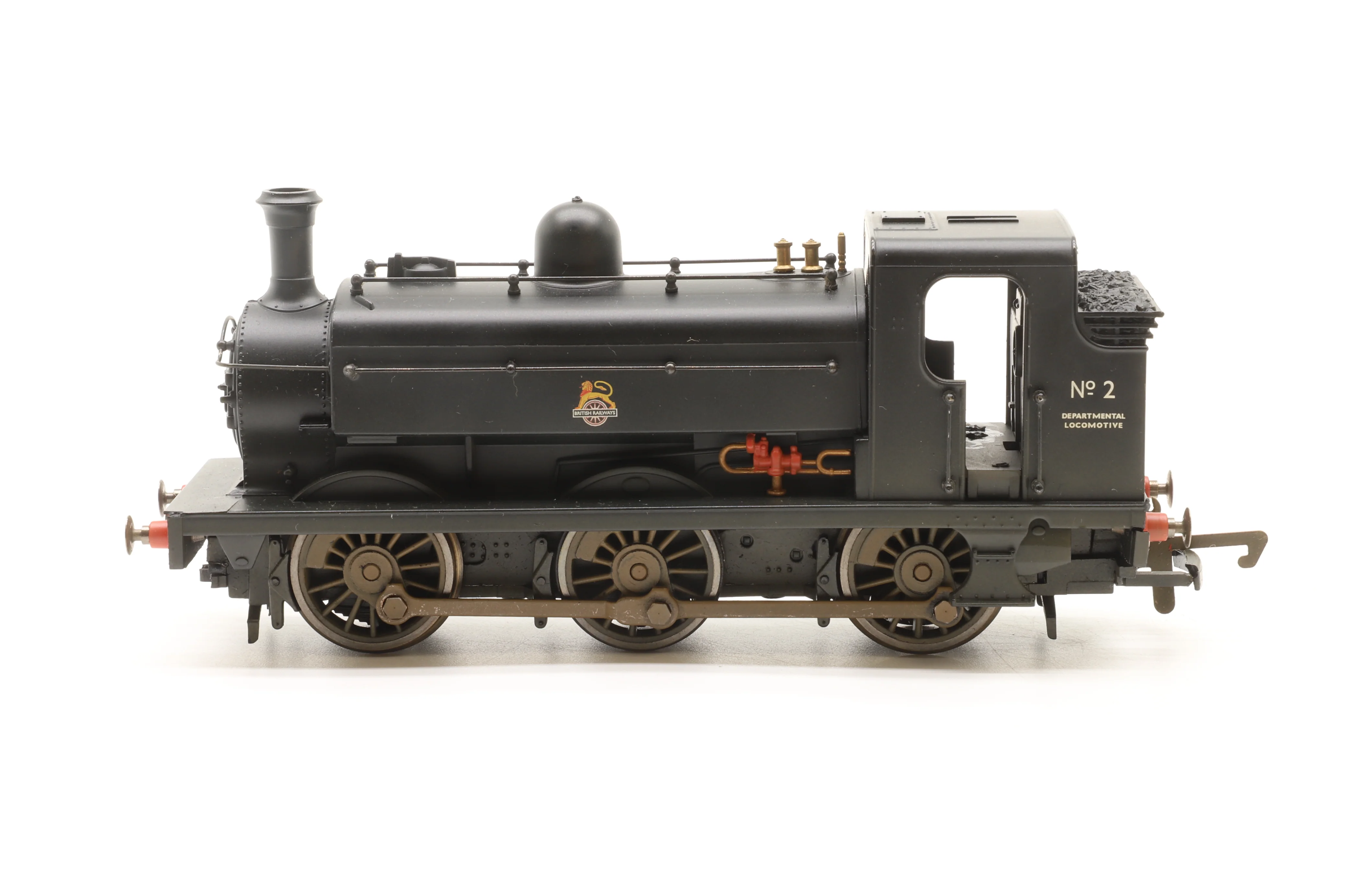 WORKSHOP Hornby OO R2401 Class J52 'Departmental Loco No.2' in BR Black w/ Early Crests - Weathered - Image 2