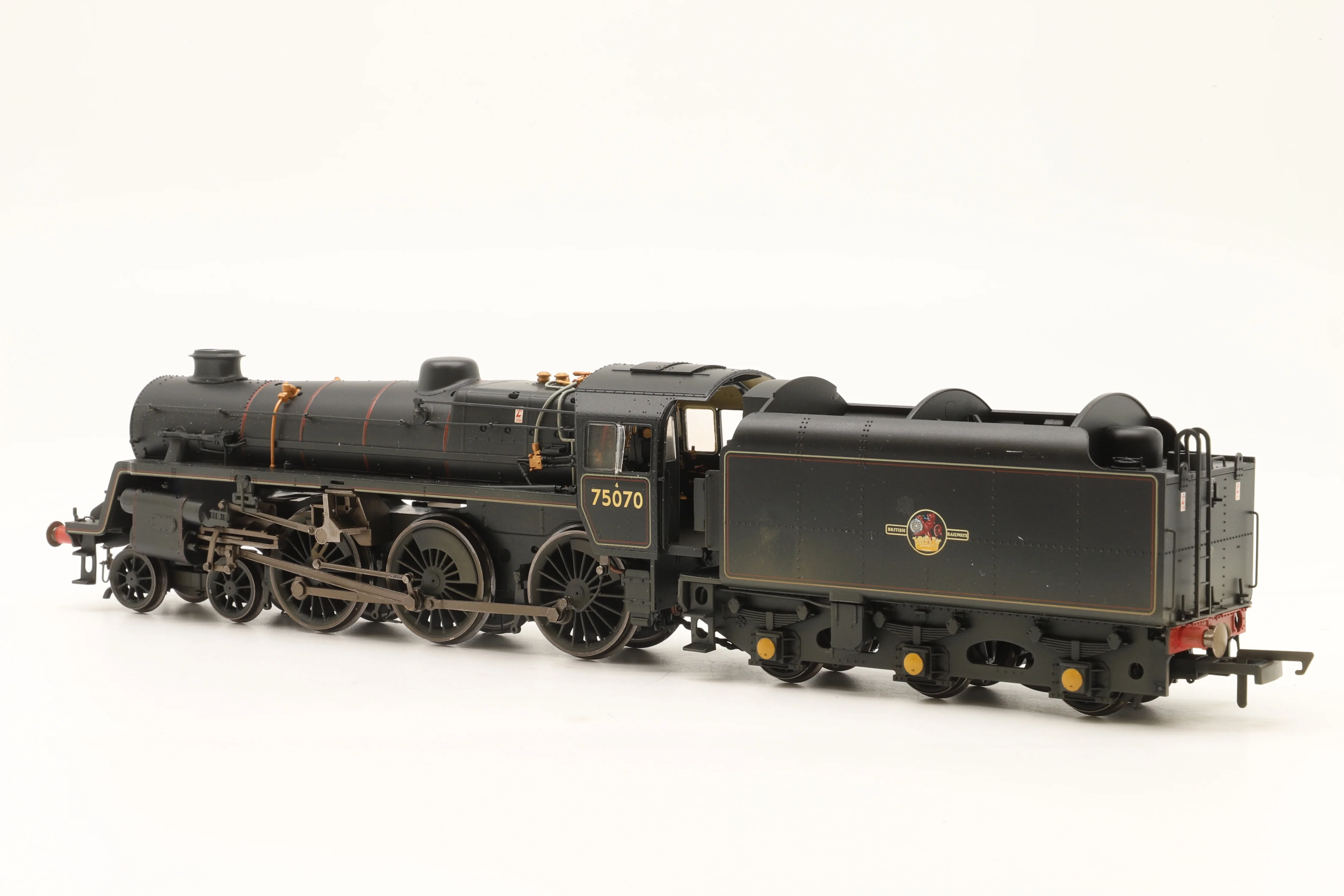 WORKSHOP Hornby OO R2716 Standard Class 4MT '75070' BR Lined Black L/C DCC Fitted - Image 2